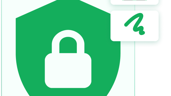 Ilustración: seguridad de datos con recepción y firma digital
