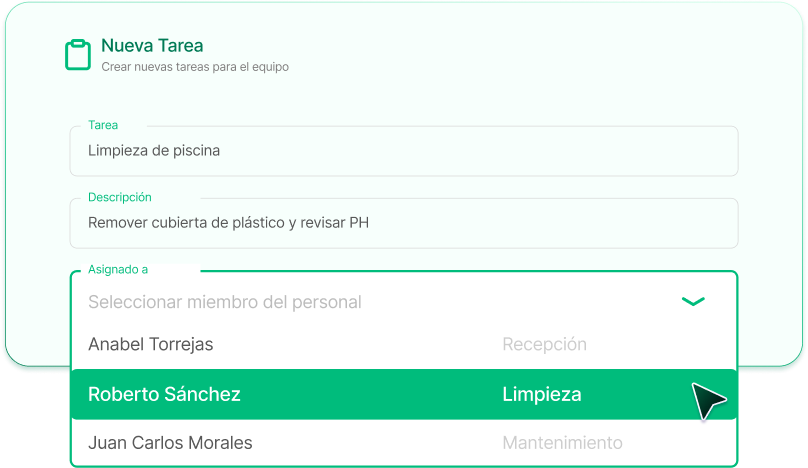 Task automation panel